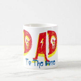 Taza De Café papá al hueso fuerte metalizado rock and roll mug