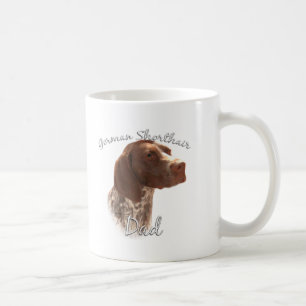 Taza De Café Papá alemán 2 del indicador de pelo corto