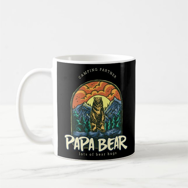 Taza De Café Papa Bear Camping (Izquierda)