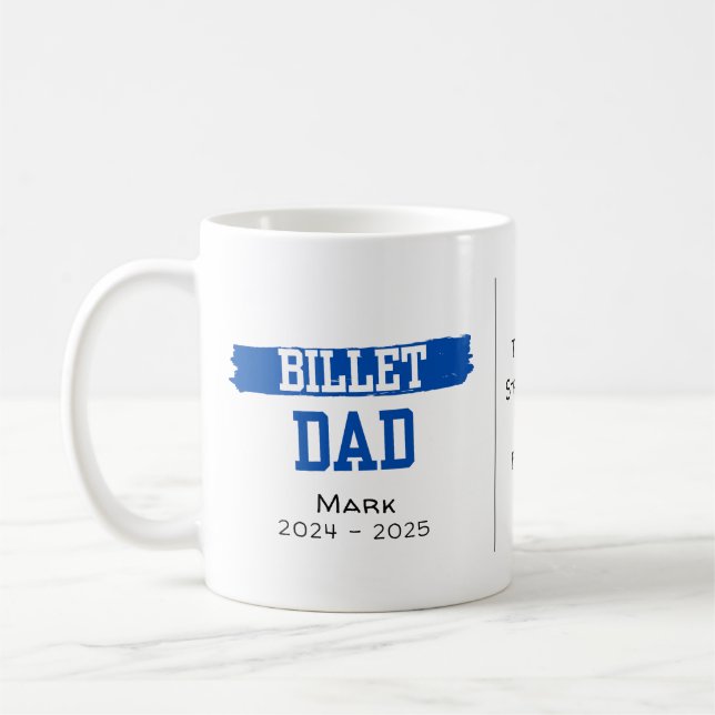 Taza De Café Papá Billet Personalizado Con Cita Sentimental (Izquierda)
