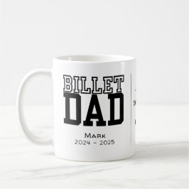 Taza De Café Papá Billet Personalizado Con Cita Sentimental