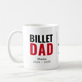 Taza De Café Papá Billet Personalizado Con Cita Sentimental