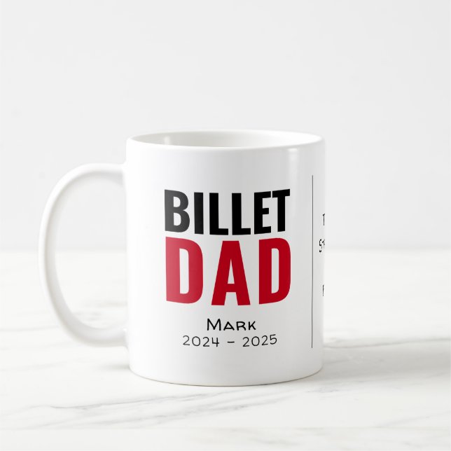 Taza De Café Papá Billet Personalizado Con Cita Sentimental (Izquierda)