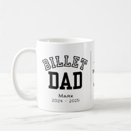 Taza De Café Papá Billet Personalizado Con Cita Sentimental