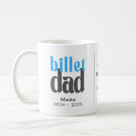 Taza De Café Papá Billet Personalizado Con Cita Sentimental