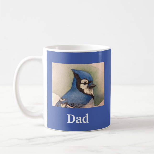 Taza De Café Papá Bluejay Feliz Día del Padre (Izquierda)