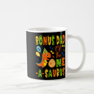 Taza De Café Papa bono del cumpleaños número uno del uno-a-saur