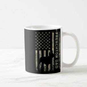 Taza De Café Papa Bulldog Francés Boston Terrier Camuflaje Band