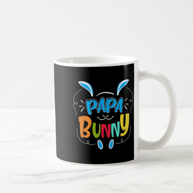 Taza De Café Papa Bunny Premium Tri-blend  (Derecha)