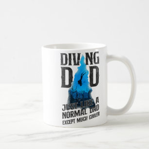 Taza De Café Papa buzo que bucea como un papá normal