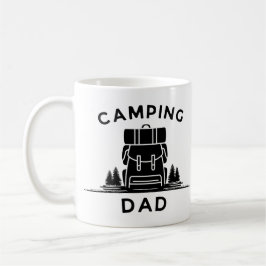 Taza De Café Papá camping - Aventura al aire libre
