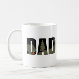 Taza De Café Papá campista y excursionista