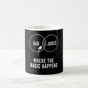 Taza De Café Papá chistes donde ocurre la magia