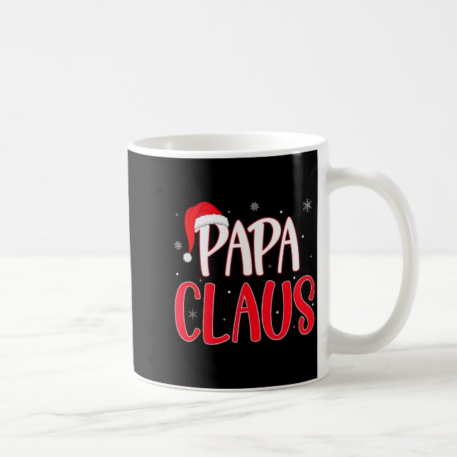 Taza De Café Papa Claus Christmas Family Matching Pajamas Funny (Derecha)