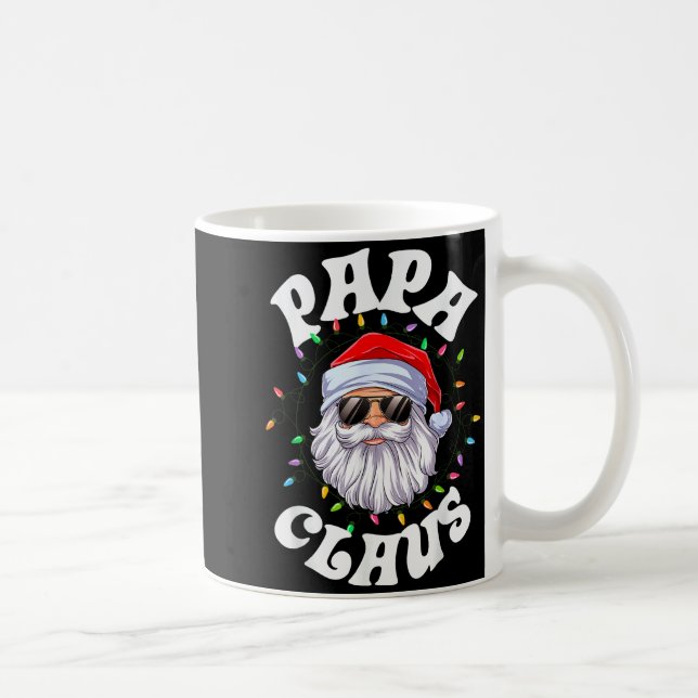 Taza De Café Papa Claus Santa Christmas Dad Family Matching Paj (Derecha)