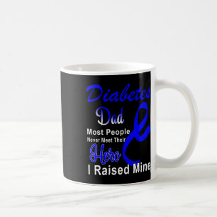 Taza De Café Papá Conciencia de la Diabetes Cinta Azul Tipo 1 U