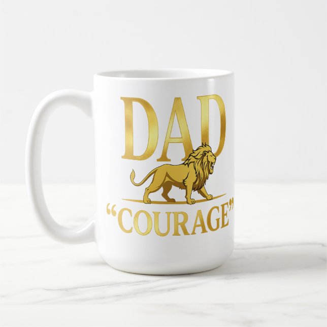 TAZA DE CAFÉ PAPÁ — CORAJE (Izquierda)