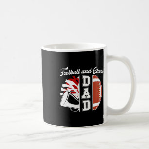 Taza De Café Papá de animadoras y jugador de fútbol