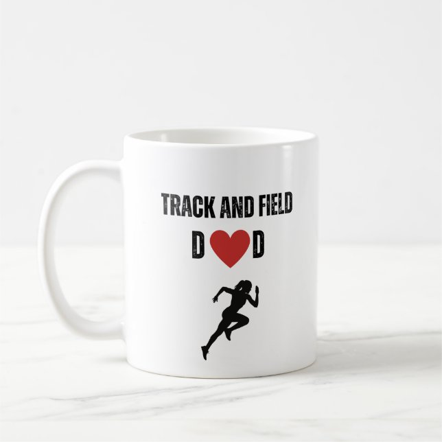 Taza De Café Papá de atletismo (Izquierda)