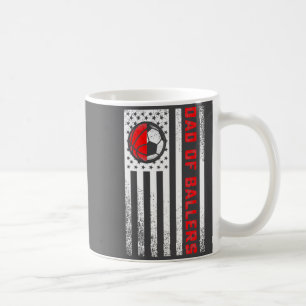 Taza De Café Papá de Baloncestistas con Bandera Americana Balon