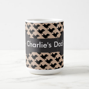 Taza De Café Papá de encargo del Corgi Galés