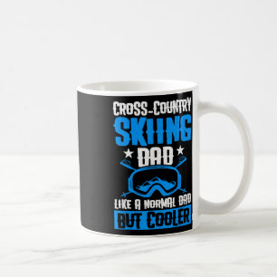 Taza De Café Papá de esquí de fondo como un papá normal pero ge