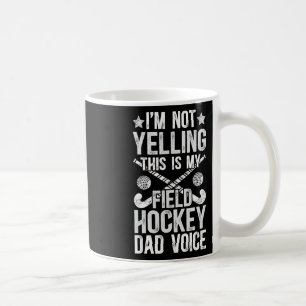 Taza De Café Papá De Hockey Sobre Césped Voz Papá De Un Jugador