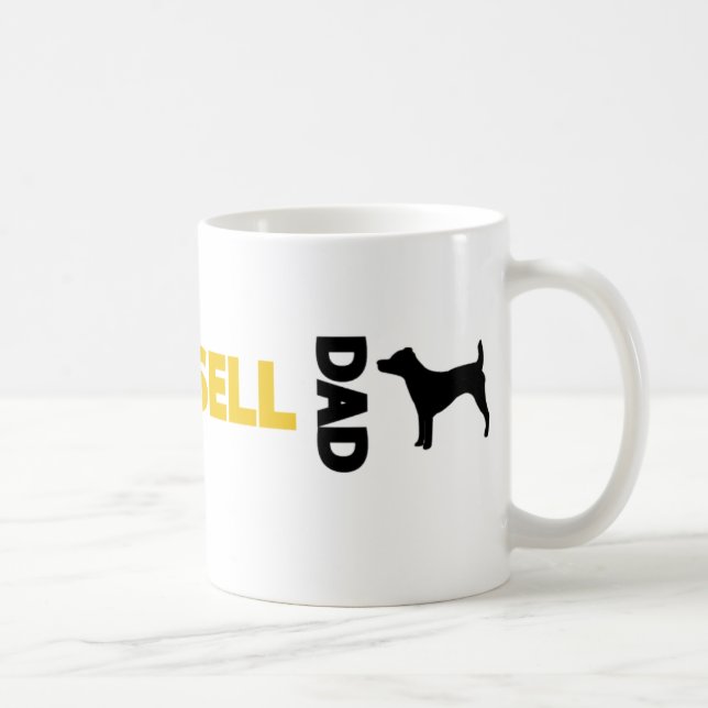 Taza De Café Papá de Jack Russell (Derecha)