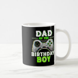 Taza De Café Papá De La Familia De Videojuegos De Cumpleaños