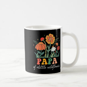 Taza De Café Papa de la pequeña flor silvestre cumpleaños de be