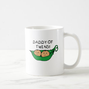 Taza De Café Papá de la vaina de los gemelos