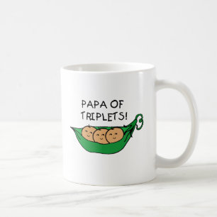 Taza De Café Papá de la vaina de los tríos