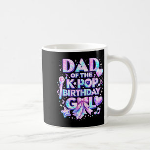 Taza De Café Papá de las chicas de cumpleaños k-pop música core