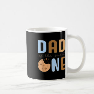 Taza De Café Papá De Los Dulces Una Galletas Y La Leche Primer