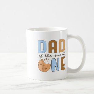 Taza De Café Papá De Los Dulces Una Galletas Y La Leche Primer