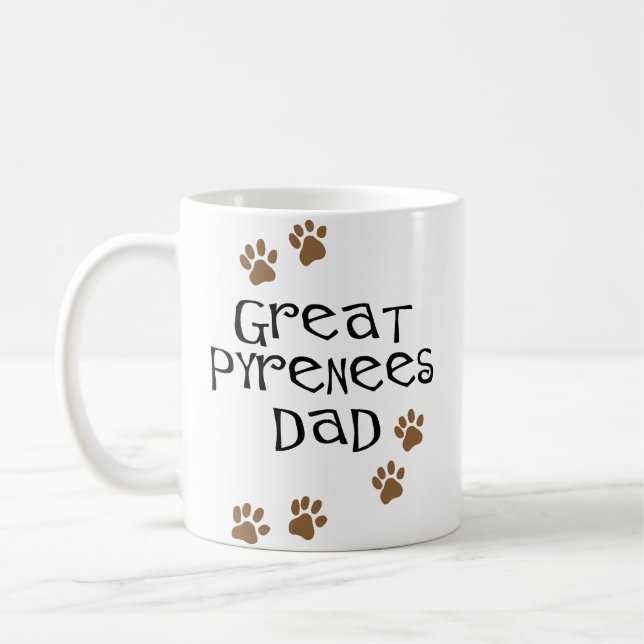 Taza De Café Papá de los grandes Pirineos (Izquierda)