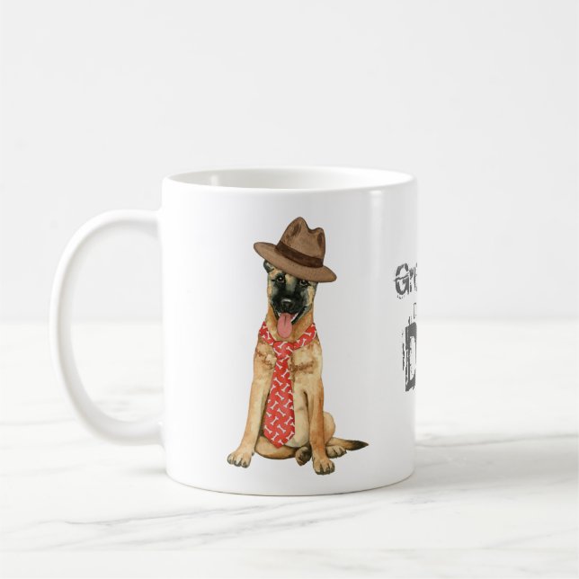 Taza De Café Papá de Malinois del belga (Izquierda)