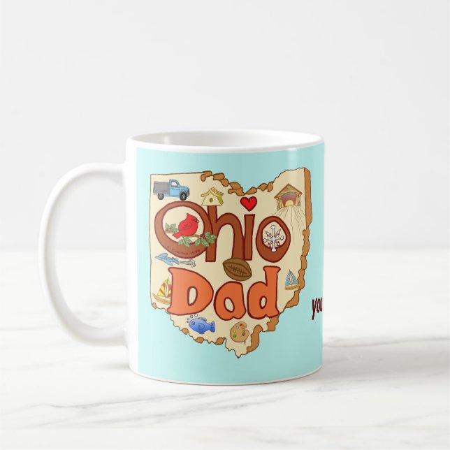Taza De Café Papá de Ohio (Izquierda)