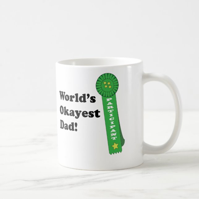 Taza De Café Papá de Okayest del mundo (Derecha)