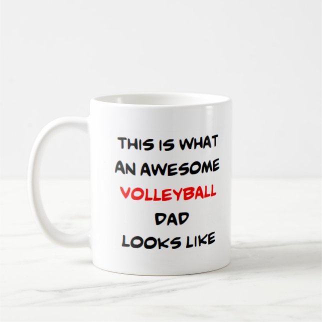 Taza De Café papá de voleibol, impresionante (Izquierda)