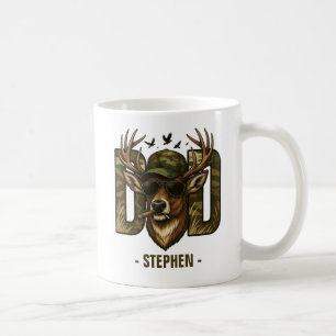 Taza De Café Papá del camuflaje de Guay - ciervo con gafas de s