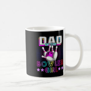 Taza De Café Papá Del Chica Bowler Que Coincide Con La Bola De