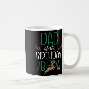 Taza De Café Papá del chico de cumpleaños ciervo de cumpleaños