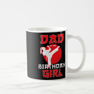 Taza De Café Papá Del Cumpleaños Karate Taekwondo Chica Martial