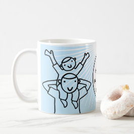 Taza De Café Papá del día de padre con el niño