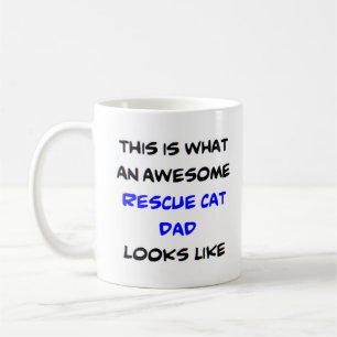 Taza De Café papá del gato de rescate, impresionante