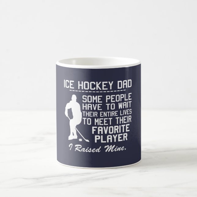 TAZA DE CAFÉ PAPÁ DEL HOCKEY SOBRE HIELO (Centro)
