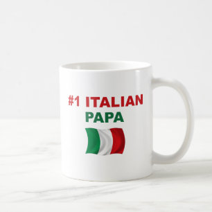 Taza De Café Papá del italiano #1