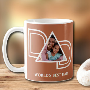 Taza De Café Papá del Mundo Mejor Día del Padre Foto Óxido