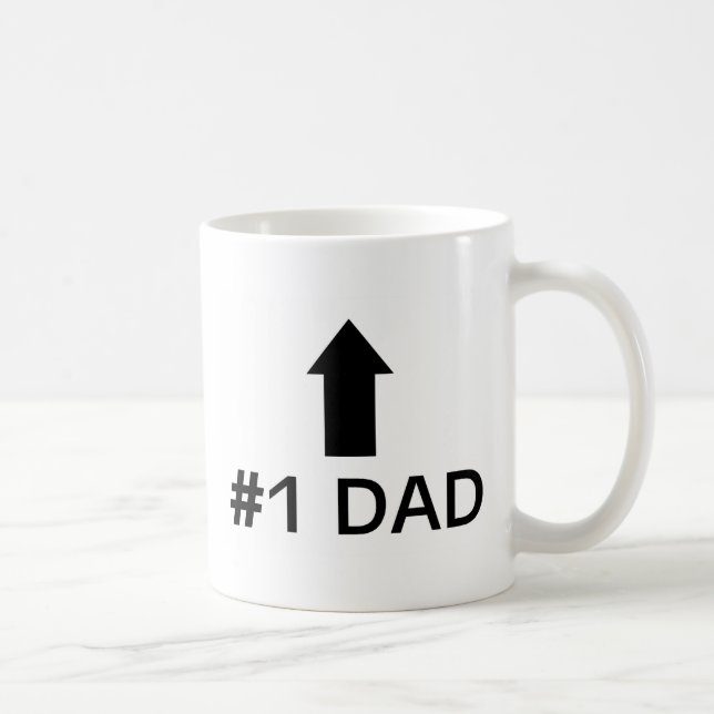 Taza De Café Papá del número 1 (Derecha)